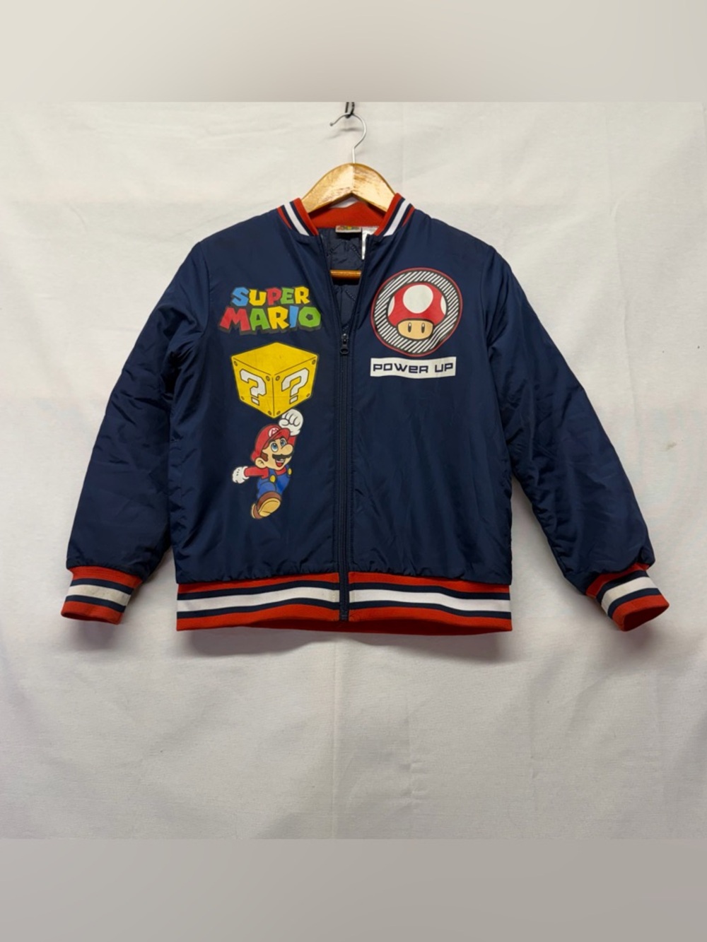 Nintendo Super Mario Admiral Navy‎ Jacket with Red Trim